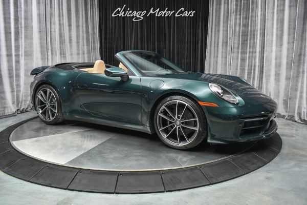 Used-2021-Porsche-911-Carrera-4S-Convertible-Paint-to-Sample-Forest-Green-ONLY-1k-Miles-LOADED