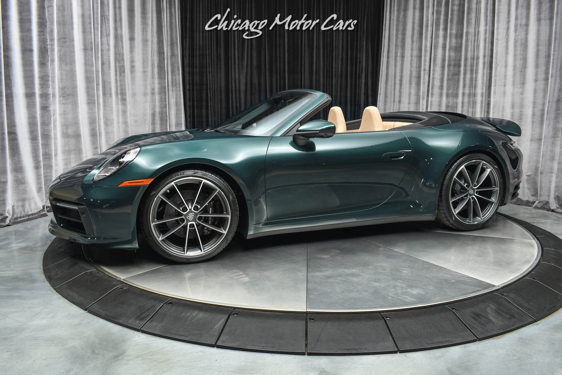 Used-2021-Porsche-911-Carrera-4S-Convertible-Paint-to-Sample-Forest-Green-ONLY-1k-Miles-LOADED