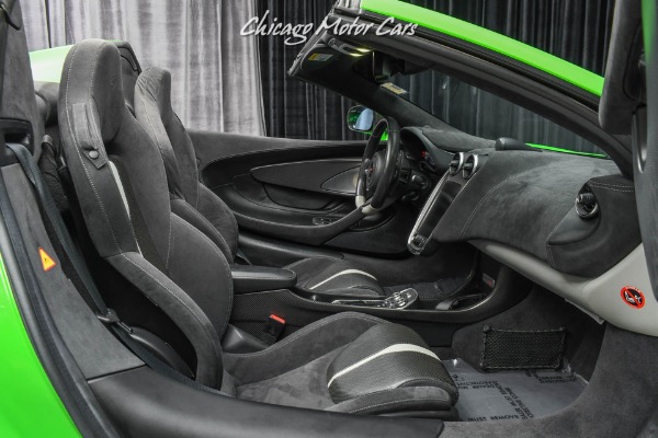 Used-2018-McLaren-570S-Spider-Convertible-Mantis-Green-Full-PPF-Low-MIles-60K-in-Options-LOADED