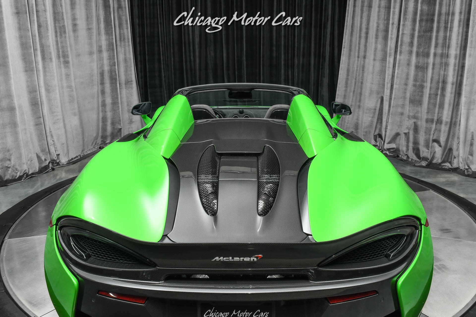 Used-2018-McLaren-570S-Spider-Convertible-Mantis-Green-Full-PPF-Low-MIles-60K-in-Options-LOADED