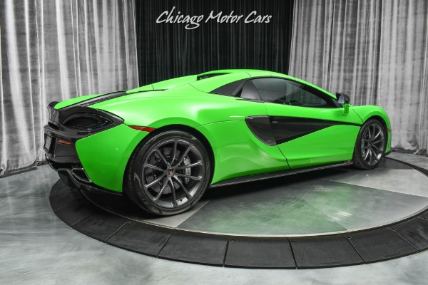 Used-2018-McLaren-570S-Spider-Convertible-Mantis-Green-Full-PPF-Low-MIles-60K-in-Options-LOADED