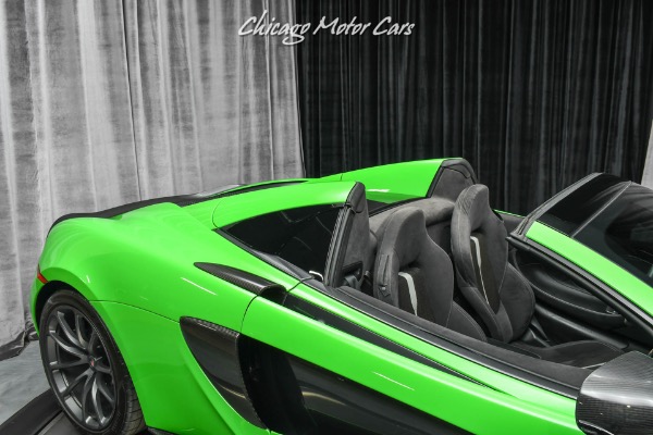 Used-2018-McLaren-570S-Spider-Convertible-Mantis-Green-Full-PPF-Low-MIles-60K-in-Options-LOADED