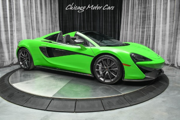 Used-2018-McLaren-570S-Spider-Convertible-Mantis-Green-Full-PPF-Low-MIles-60K-in-Options-LOADED