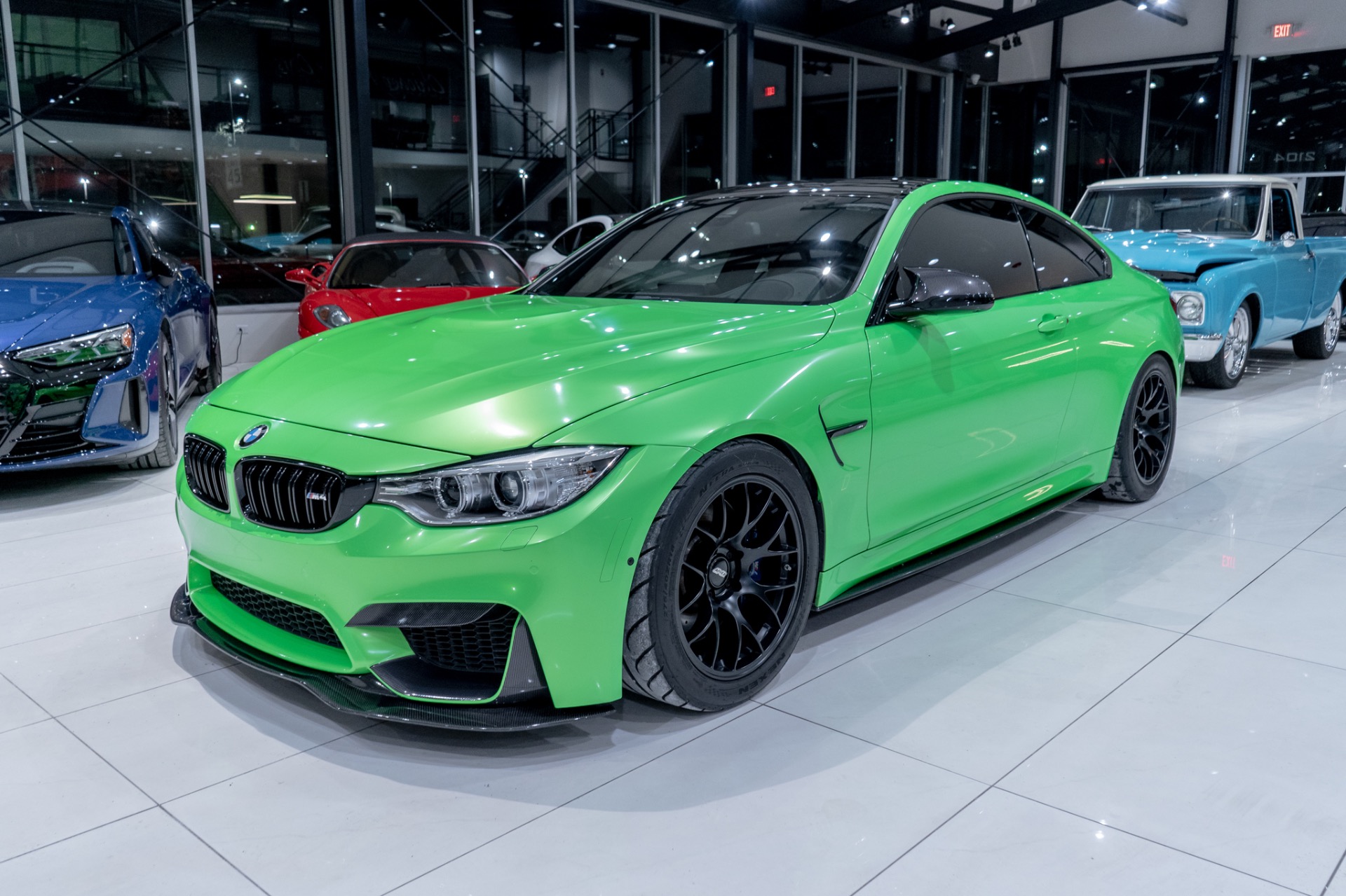 Used 2016 BMW M4 Coupe Exec Pkg Carbon Roof MHD Stage 2 Tune Full Exhaust Carbon Aero For 