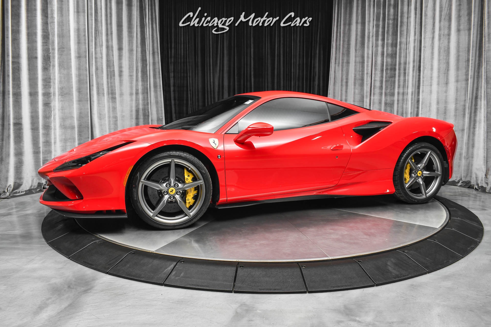 Used-2020-Ferrari-F8-Tributo-Coupe-Rosso-Corsa-ONLY-400-Miles-Carbon-Driver-Zone-Daytona-Seats-LOADED