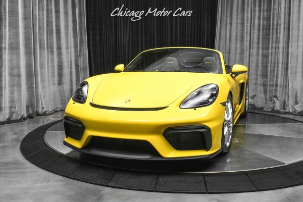 Used 2022 Porsche 718 Spyder HARD LOADED! Ceramic Composite Brakes Only 92 Miles! Racing Yellow! Perfect for sale Sold at Chicago Motor Cars in West Chicago IL 60185 2