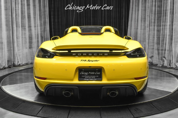 Used 2022 Porsche 718 Spyder HARD LOADED! Ceramic Composite Brakes Only 92 Miles! Racing Yellow! Perfect for sale Sold at Chicago Motor Cars in West Chicago IL 60185 4