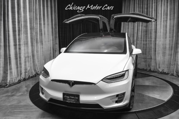 Used 2018 Tesla Model X 75D SUV Pearl White Multi-Coat! 7-Seat Config! Enhanced Autopilot! for sale Sold at Chicago Motor Cars in West Chicago IL 60185 2