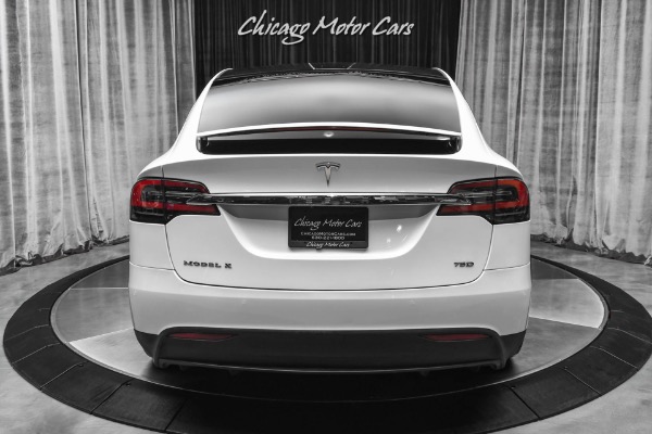 Used 2018 Tesla Model X 75D SUV Pearl White Multi-Coat! 7-Seat Config! Enhanced Autopilot! for sale Sold at Chicago Motor Cars in West Chicago IL 60185 4