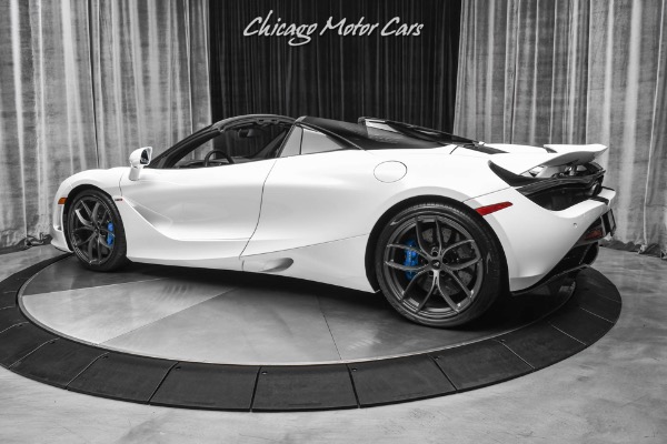 Used 2020 McLaren 720S Spider Convertible Silica White ONLY 1K Miles! FULL Front PPF! LOADED! for sale Sold at Chicago Motor Cars in West Chicago IL 60185 3