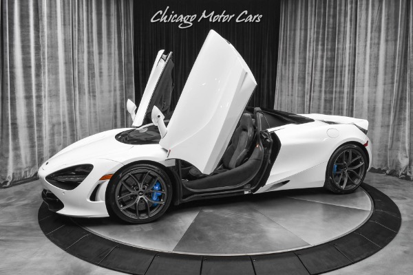 Used 2020 McLaren 720S Spider Convertible Silica White ONLY 1K Miles! FULL Front PPF! LOADED! for sale Sold at Chicago Motor Cars in West Chicago IL 60185 1