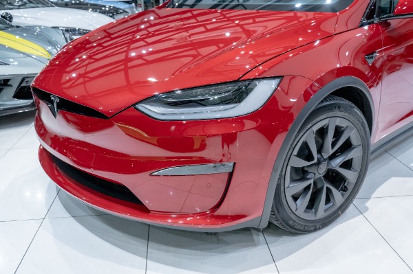 Used 2022 Tesla Model X Plaid 1020HP Full Self Driving! Six Seat! Black & White Prem Carbon Fiber for sale Sold at Chicago Motor Cars in West Chicago IL 60185 5