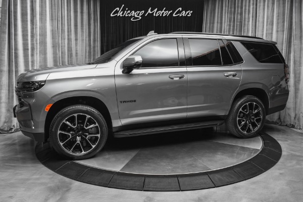 Used 2022 Chevrolet Tahoe RST SUV Satin Steel Metallic ONLY 904 Miles! Luxury Package! Well Equipped! for sale Sold at Chicago Motor Cars in West Chicago IL 60185 1