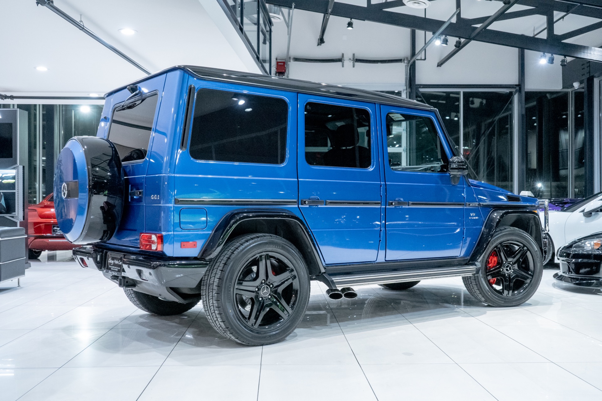 Used-2018-Mercedes-Benz-G63-AMG-4Matic-SUV-RARE-Designo-Manufaktur-Mauritius-Blue-Night-Pkg-LOADED