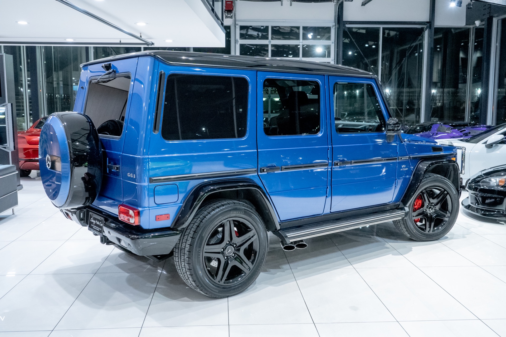 Used-2018-Mercedes-Benz-G63-AMG-4Matic-SUV-RARE-Designo-Manufaktur-Mauritius-Blue-Night-Pkg-LOADED