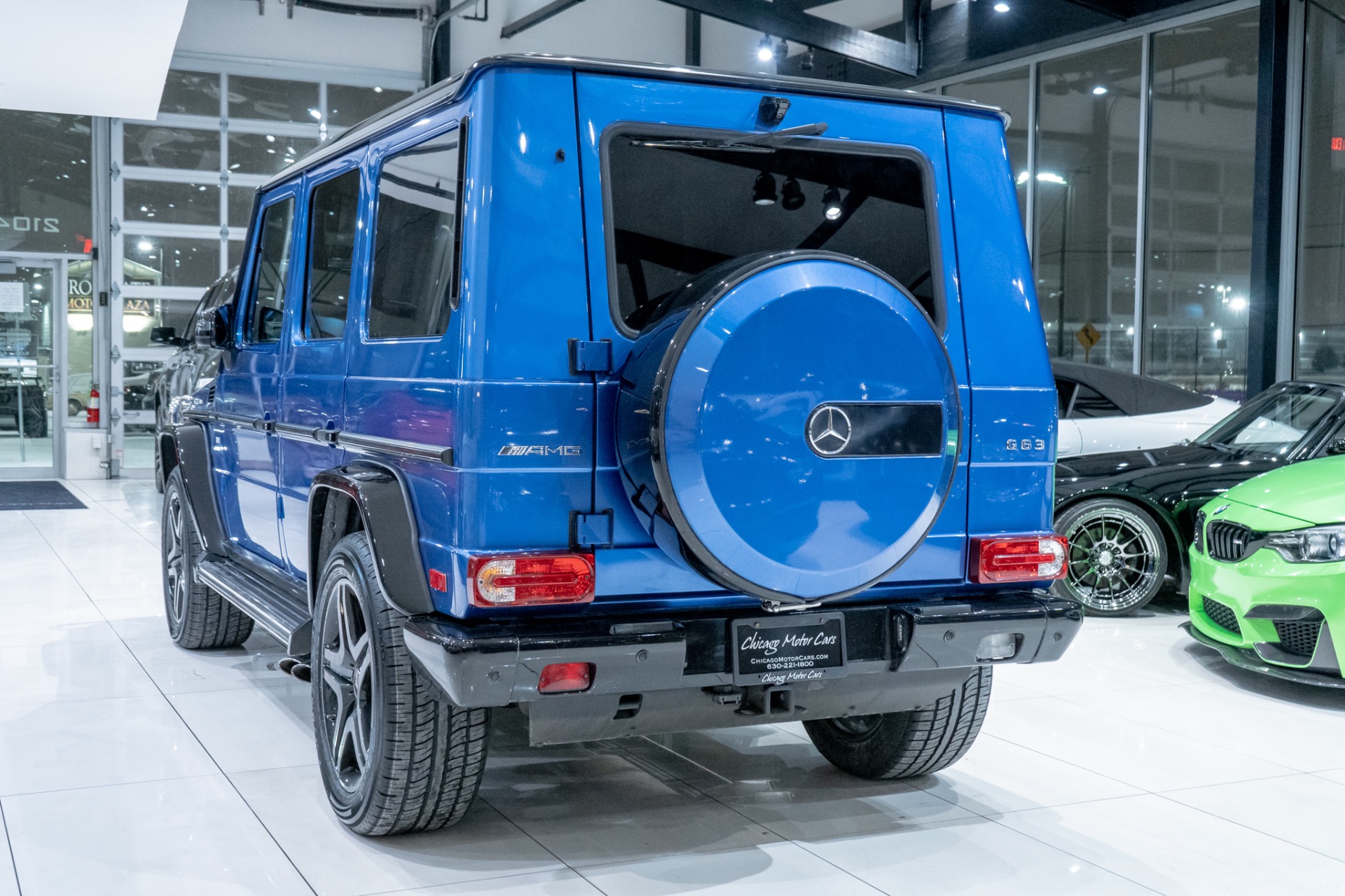 Used-2018-Mercedes-Benz-G63-AMG-4Matic-SUV-RARE-Designo-Manufaktur-Mauritius-Blue-Night-Pkg-LOADED