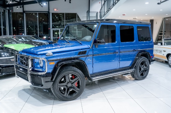 Used 2018 Mercedes-Benz G63 AMG 4Matic SUV RARE Designo Manufaktur Mauritius Blue Night Pkg LOADED for sale Sold at Chicago Motor Cars in West Chicago IL 60185 3