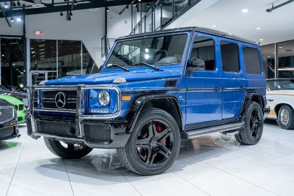 Used 2018 Mercedes-Benz G63 AMG 4Matic SUV RARE Designo Manufaktur Mauritius Blue Night Pkg LOADED for sale Sold at Chicago Motor Cars in West Chicago IL 60185 4