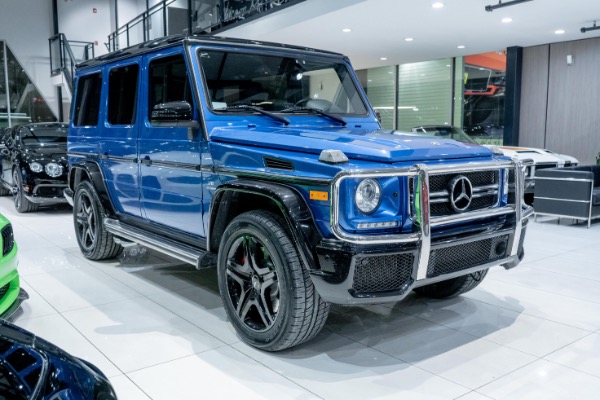 Used-2018-Mercedes-Benz-G63-AMG-4Matic-SUV-RARE-Designo-Manufaktur-Mauritius-Blue-Night-Pkg-LOADED