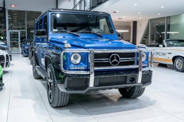 Used-2018-Mercedes-Benz-G63-AMG-4Matic-SUV-RARE-Designo-Manufaktur-Mauritius-Blue-Night-Pkg-LOADED