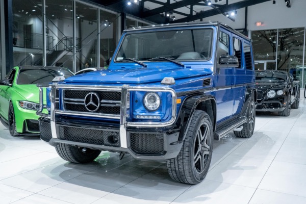 Used-2018-Mercedes-Benz-G63-AMG-4Matic-SUV-RARE-Designo-Manufaktur-Mauritius-Blue-Night-Pkg-LOADED