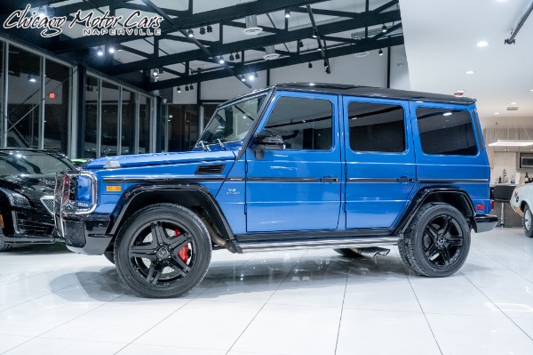 Used 2018 Mercedes-Benz G63 AMG 4Matic SUV RARE Designo Manufaktur Mauritius Blue Night Pkg LOADED for sale Sold at Chicago Motor Cars in West Chicago IL 60185 1