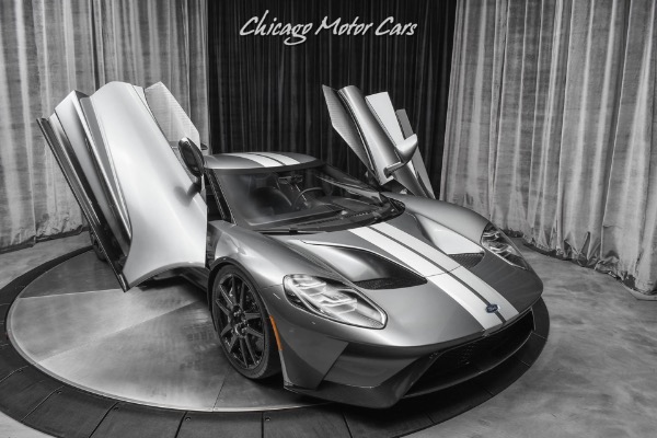 Used-2019-Ford-GT-Coupe-Liquid-Grey-Ultra-RARE-Carbon-Fiber-Pkg-Carbon-Wheels-LOADED