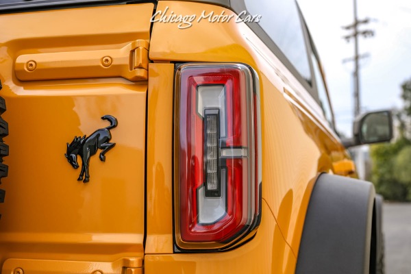 Used-2021-Ford-Bronco-First-Edition-Advanced-4X4-SUV-Cyber-Orange-Metallic-ONLY-800-Miles-LOADED