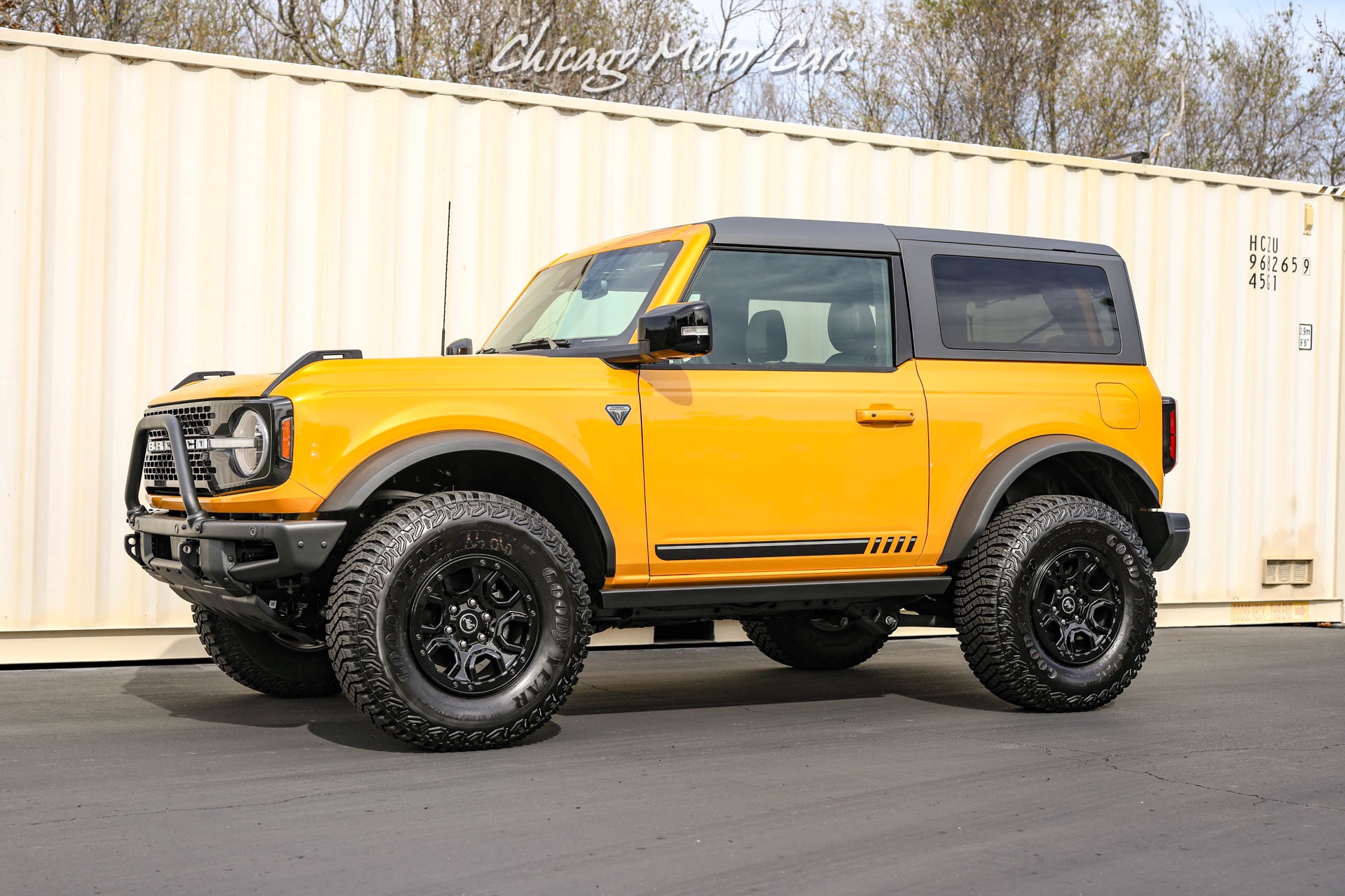 Used-2021-Ford-Bronco-First-Edition-Advanced-4X4-SUV-Cyber-Orange-Metallic-ONLY-800-Miles-LOADED