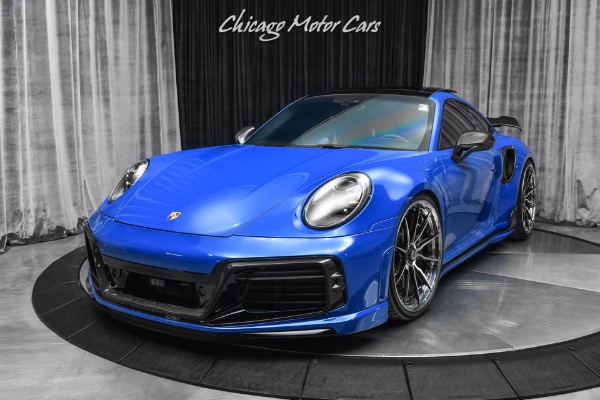 Used-2021-Porsche-911-Turbo-S-Coupe-PTS-Nogaro-Blue-OVER-90k-in-Upgrades-TECHART-HRE-Boden