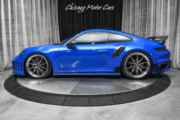 Used-2021-Porsche-911-Turbo-S-Coupe-PTS-Nogaro-Blue-OVER-90k-in-Upgrades-TECHART-HRE-Boden