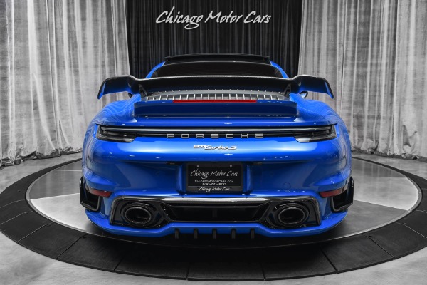 Used 2021 Porsche 911 Turbo S Coupe PTS Nogaro Blue OVER $90k in Upgrades! TECHART HRE Boden! for sale Sold at Chicago Motor Cars in West Chicago IL 60185 4