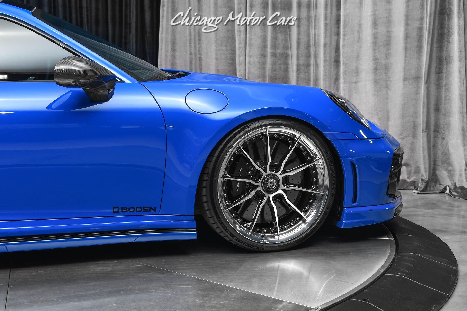 Used-2021-Porsche-911-Turbo-S-Coupe-PTS-Nogaro-Blue-OVER-90k-in-Upgrades-TECHART-HRE-Boden