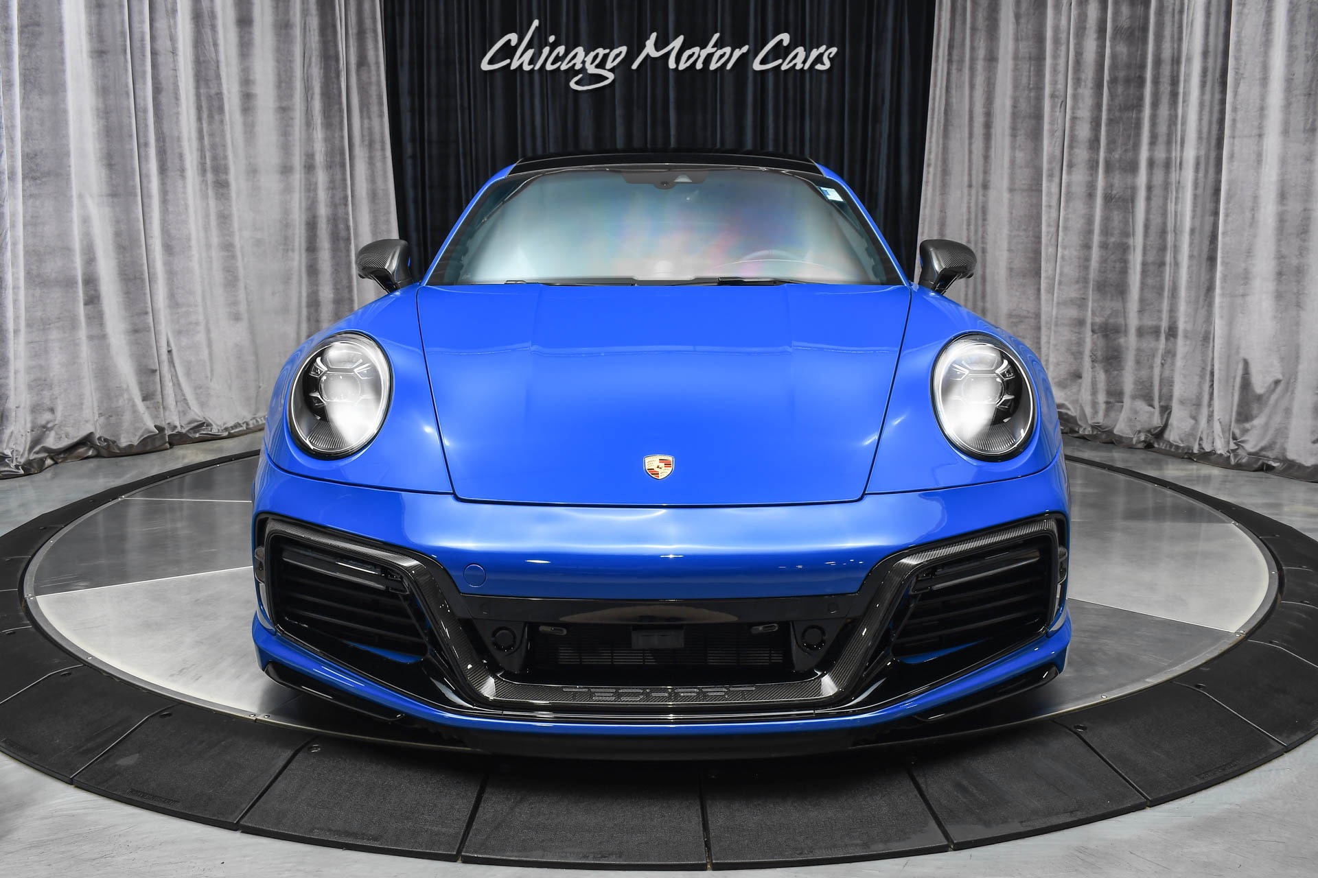 Used-2021-Porsche-911-Turbo-S-Coupe-PTS-Nogaro-Blue-OVER-90k-in-Upgrades-TECHART-HRE-Boden
