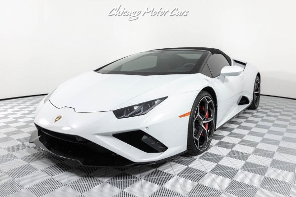 Used 2021 Lamborghini Huracan LP 610-2 EVO Spyder ONLY 900 Miles EXHAUST UPGRADE! MINT CONDITION for sale Sold at Chicago Motor Cars in West Chicago IL 60185 4