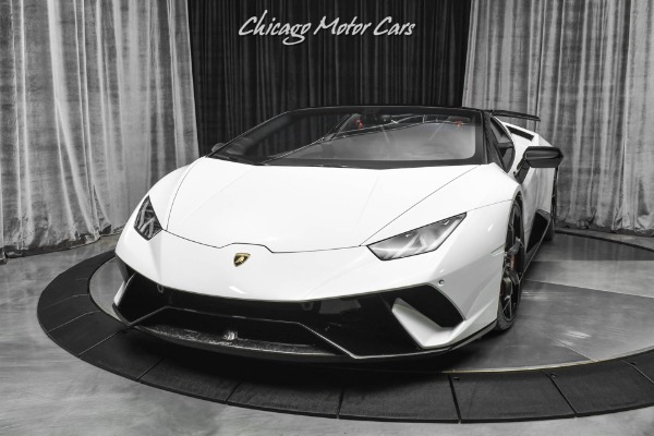 Used 2018 Lamborghini Huracan LP640-4 Performante Spyder ONLY 5K Miles! Lift System! PPF! SENSONUM Audio! for sale Sold at Chicago Motor Cars in West Chicago IL 60185 2