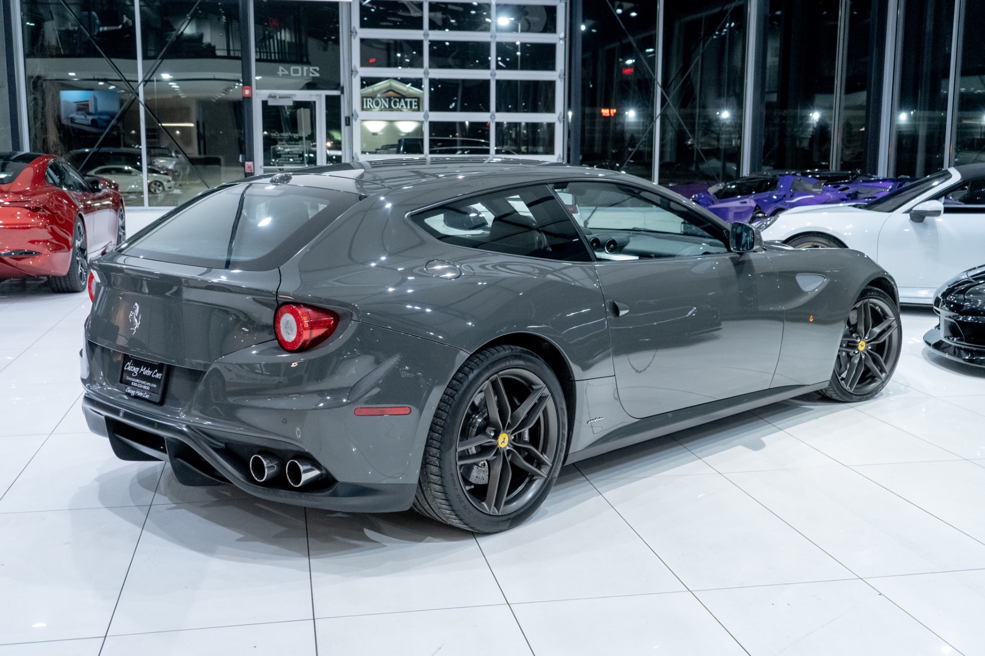 Used-2012-Ferrari-FF-Hatchback-V12-AWD-Grigio-Scuro-Vehicle-Lift-Full-Front-PPF