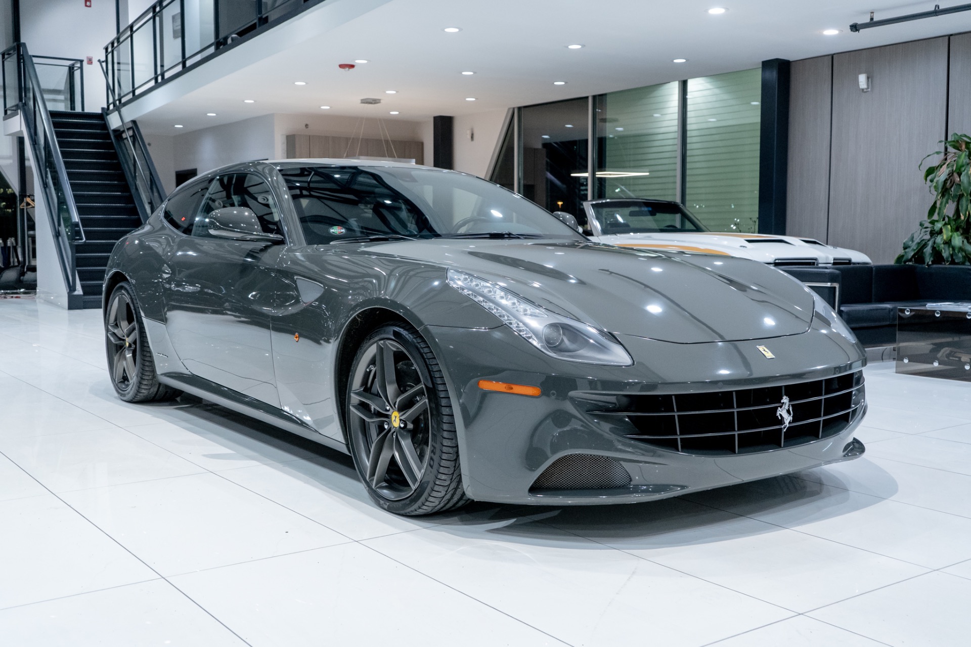 Used-2012-Ferrari-FF-Hatchback-V12-AWD-Grigio-Scuro-Vehicle-Lift-Full-Front-PPF