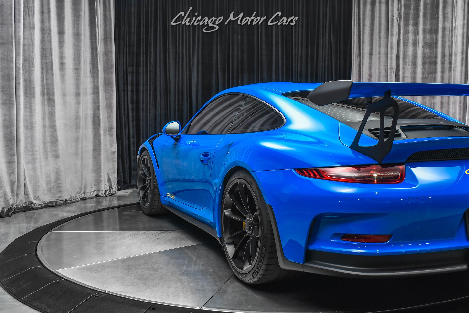 Sports Car Blue Blackout Curtain by Groppo