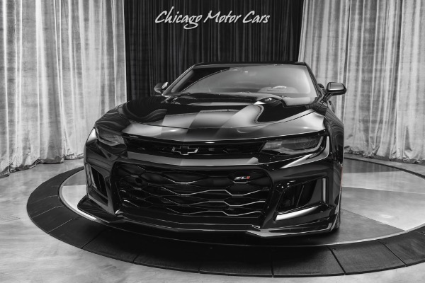 Used 2022 Chevrolet Camaro ZL1 Coupe Black/ Jet Black ONLY 1,180 Miles! 10-Speed! for sale Sold at Chicago Motor Cars in West Chicago IL 60185 2