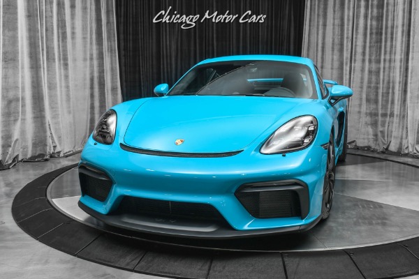 Used 2020 Porsche 718 Cayman GT4 Coupe RARE Miami Blue! ONLY 361 Miles! PPF! LOADED for sale Sold at Chicago Motor Cars in West Chicago IL 60185 2