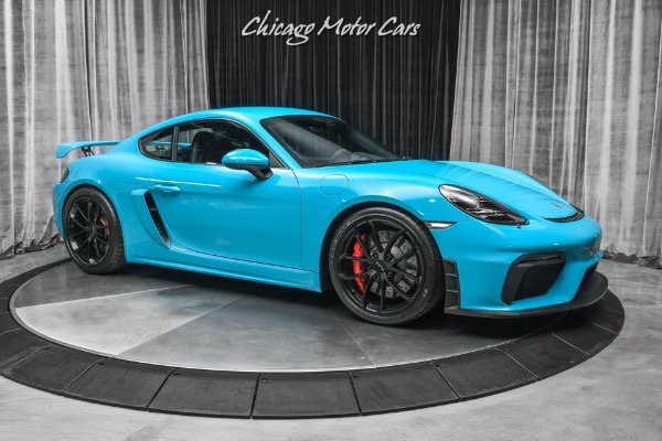 Used 2020 Porsche 718 Cayman GT4 Coupe RARE Miami Blue! ONLY 361 Miles! PPF! LOADED for sale Sold at Chicago Motor Cars in West Chicago IL 60185 6