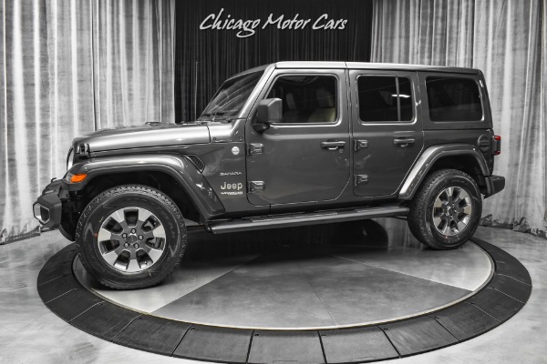 Used 2022 Jeep Wrangler Unlimited Sahara 4X4 Huge MSRP Loaded Leather Advanced Safety Group LOADED! for sale Sold at Chicago Motor Cars in West Chicago IL 60185 1
