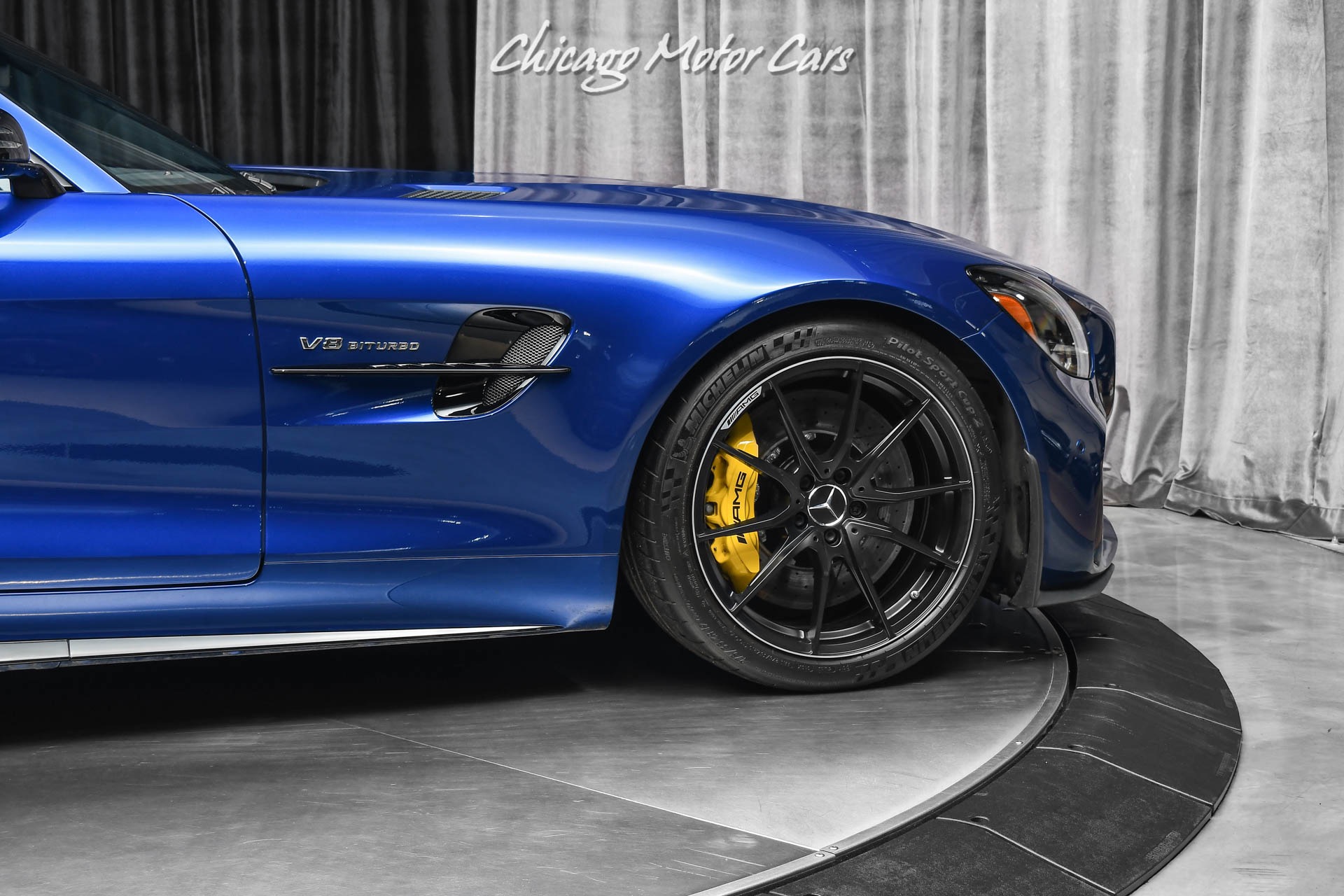 Used-2020-Mercedes-Benz-AMG-GTR-Coupe-ONLY-5K-Miles-Brilliant-Blue-Carbon-Fiber-FULL-Front-PPF