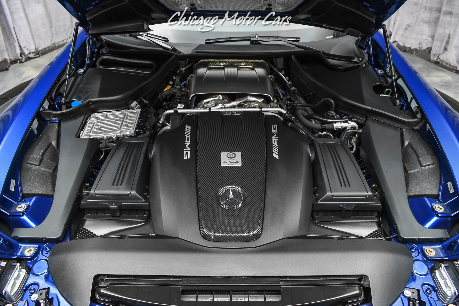 Used-2020-Mercedes-Benz-AMG-GTR-Coupe-ONLY-5K-Miles-Brilliant-Blue-Carbon-Fiber-FULL-Front-PPF