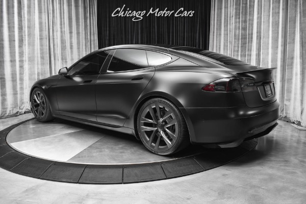 Used 2022 Tesla Model S Plaid Sedan SATIN BLACK!  1,020 HP! Worlds Fastest Production Sedan EVER! for sale Sold at Chicago Motor Cars in West Chicago IL 60185 3