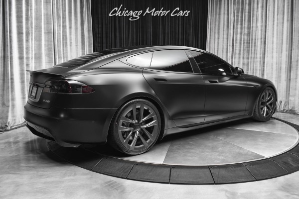 Used 2022 Tesla Model S Plaid Sedan SATIN BLACK!  1,020 HP! Worlds Fastest Production Sedan EVER! for sale Sold at Chicago Motor Cars in West Chicago IL 60185 5