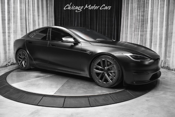 Used 2022 Tesla Model S Plaid Sedan SATIN BLACK!  1,020 HP! Worlds Fastest Production Sedan EVER! for sale Sold at Chicago Motor Cars in West Chicago IL 60185 6