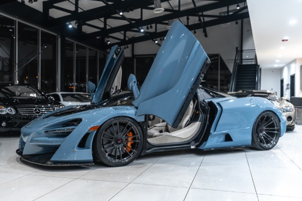 Used 2020 McLaren 720S Spider Performance NOVITEC NLARGO Wide Body Package! Full PPF! China Blue for sale Sold at Chicago Motor Cars in West Chicago IL 60185 2