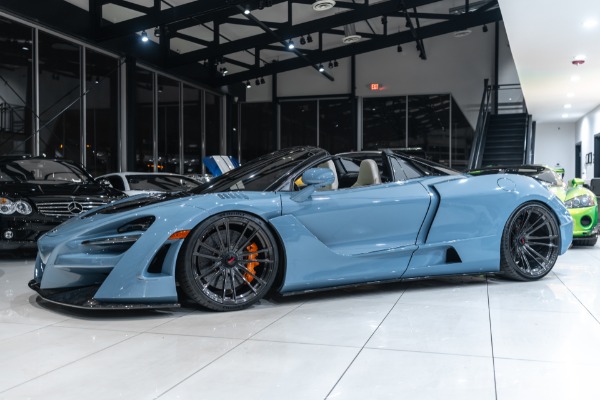 Used 2020 McLaren 720S Spider Performance NOVITEC NLARGO Wide Body Package! Full PPF! China Blue for sale Sold at Chicago Motor Cars in West Chicago IL 60185 3